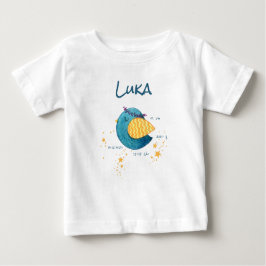 Camiseta Para Bebê Personalisiertes Geburtsdaten Baby T-shirt