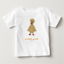 Camiseta Para Bebê Personalização do Duque Duckch Ducky