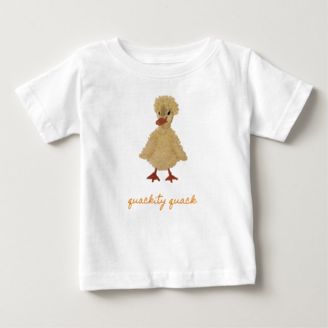 Camiseta Para Bebê Personalização do Duque Duckch Ducky (Frente)