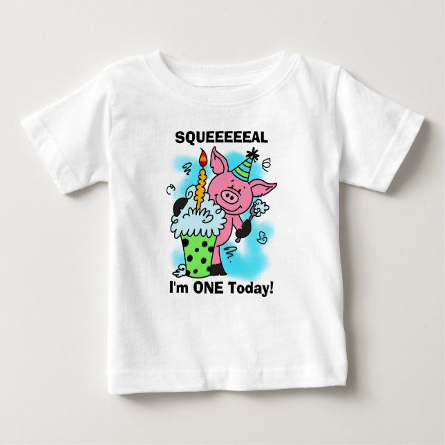 Camiseta Para Bebê Personalizada Esta Pequena T-shirt De Aniversário  (Frente)