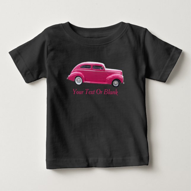 Camiseta Para Bebê Personalizado 1940 Famous American Make Sedan (Frente)