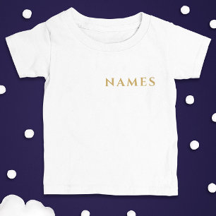 Camiseta Para Bebê Personalizado Com Sobrenome ou Apelido Neles