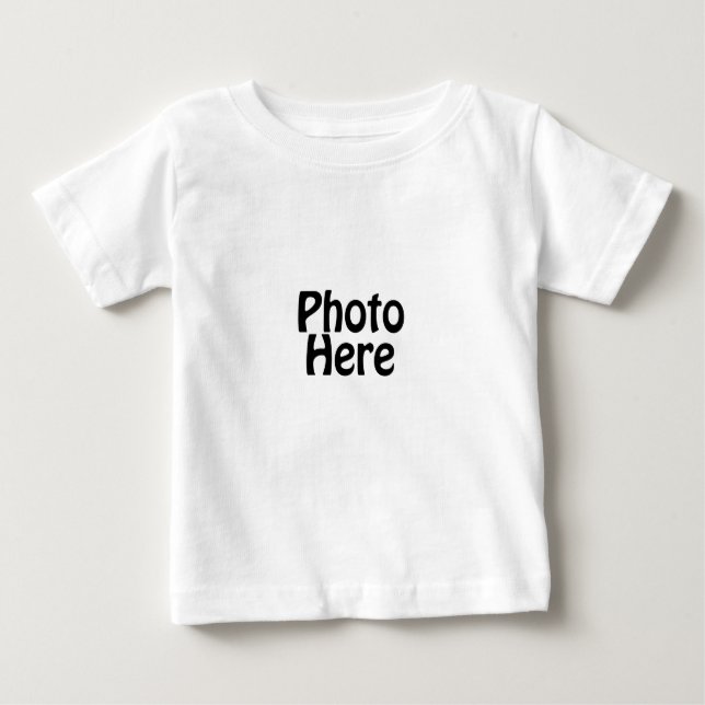 Camiseta Para Bebê Personalizado Com Sua Foto Favorita (Frente)