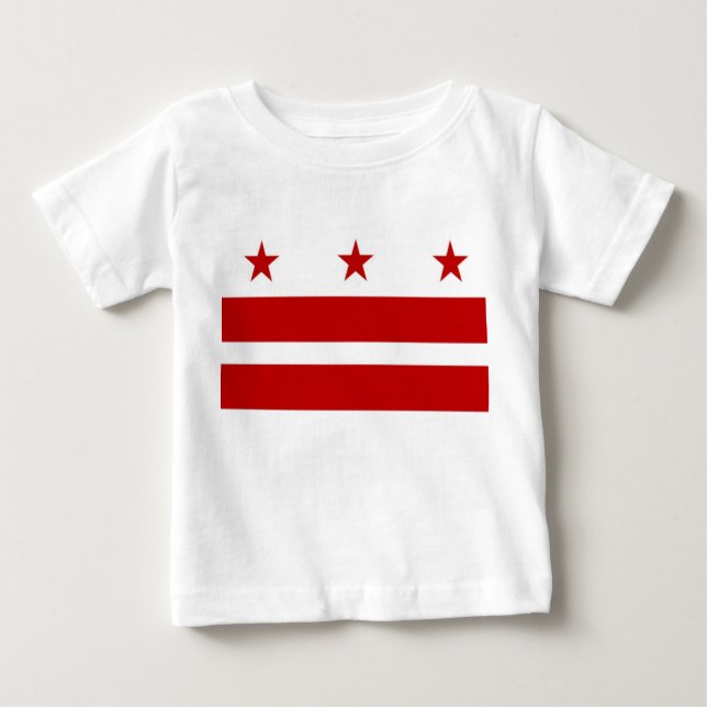 Camiseta Para Bebê Personalizado em Washington DC (Frente)