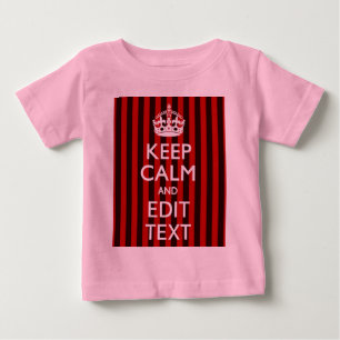 Camiseta Para Bebê Personalizado mantenha a calma sua decoração das