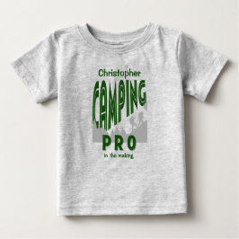 Camiseta Para Bebê Personalizar com o nome acampamento pro