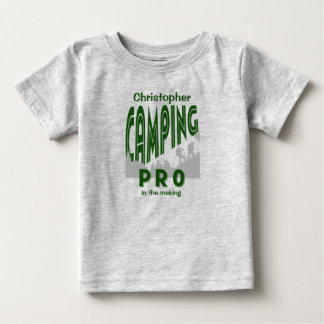 Camiseta Para Bebê Personalizar com o nome acampamento pro