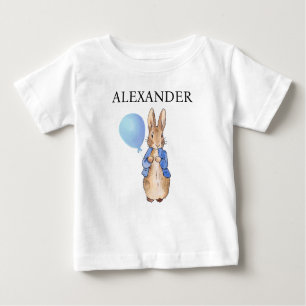 Camiseta Para Bebê Personalizar o Nome da Criança Peter o Rabbit
