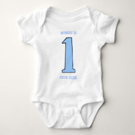 Camiseta Para Bebê Personalizar o Primeiro Aniversário Filho Engraçad