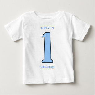Camiseta Para Bebê Personalizar o Primeiro Aniversário Filho Engraçad