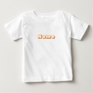 Camiseta Para Bebê Personalizar, personalizar o monograma inicial do 