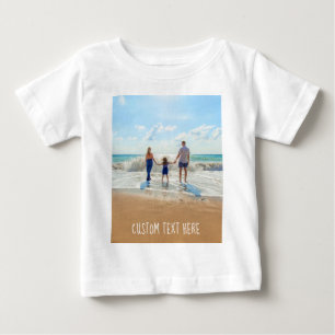 Camiseta Para Bebê Personalize a sua camiseta do bebê fotográfico com