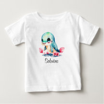 Personalize Bebês Crianças Golfinho Aquarela