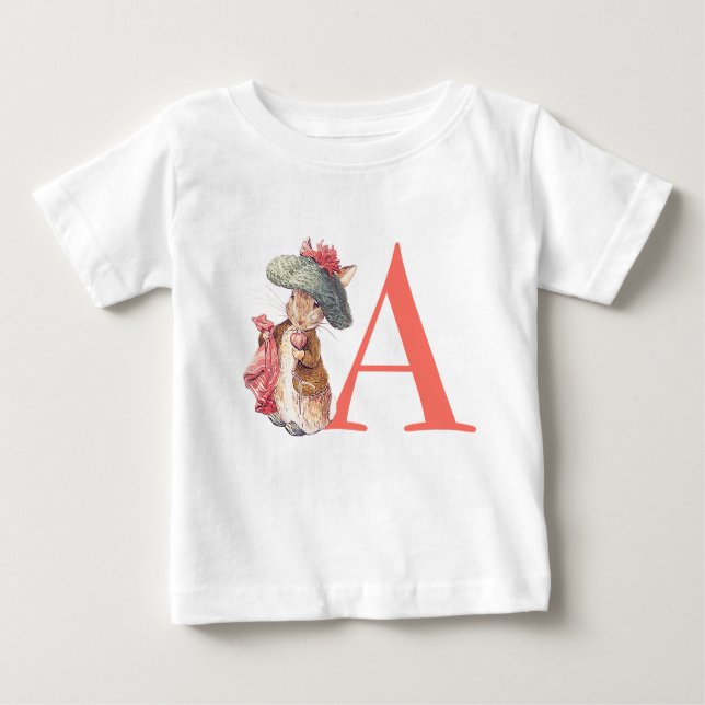 Camiseta Para Bebê Personalize Benjamin Bunny T-Shirt (Frente)