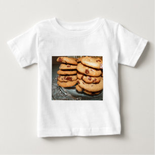 Camiseta Para Bebê Personalize Cookies Sobremesa Chocolate Chip Doces