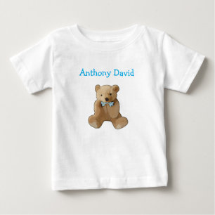 Camiseta Para Bebê Personalize este bebê orgânico bonito T do urso