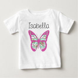 Camiseta Para Bebê Personalize este Bonito Bebê Um Pedaço Com Borbole