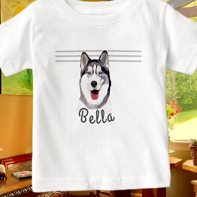 Camiseta Para Bebê Personalize o Rouco de nomes Multimedia Baby T Shi (Criador carregado)