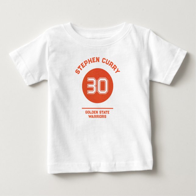 Camiseta Para Bebê Personalized Basketball Player Sport Name Simple (Frente)