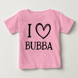 Camiseta Para Bebê Personalized "I ❤️ My (Name)" Baby/Toddler Gift