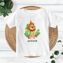 Camiseta Para Bebê Personalized Lion-Themed Baby Shirt 