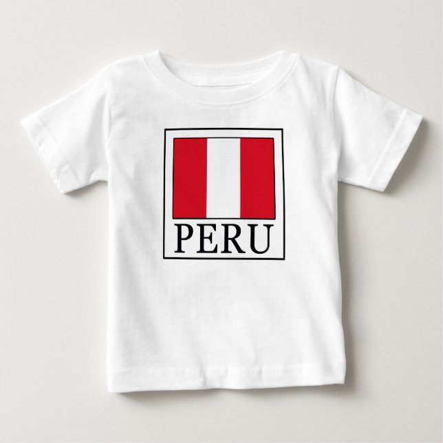 Camiseta Para Bebê Peru (Frente)