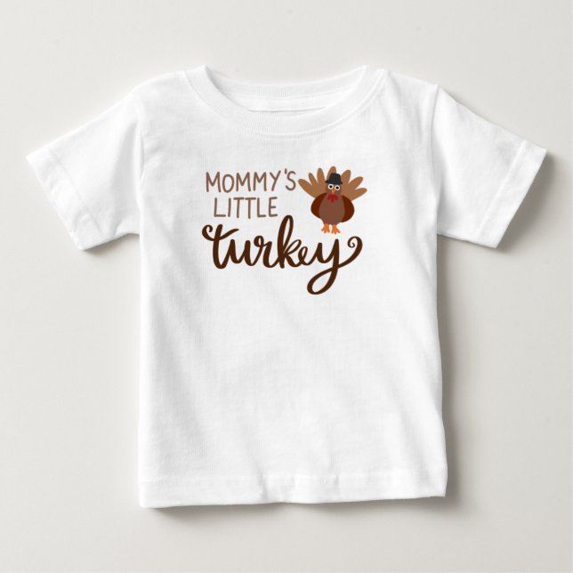 Camiseta Para Bebê peru lite da mamãe (Frente)