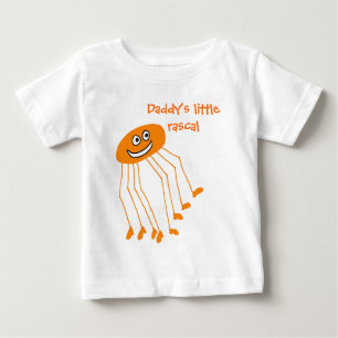 Camiseta Para Bebê Pés longos do pai
