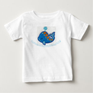 Camiseta Para Bebê "Pesca Azul"