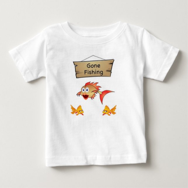 Camiseta Para Bebê Pesca de Camiseta Bebê (Frente)