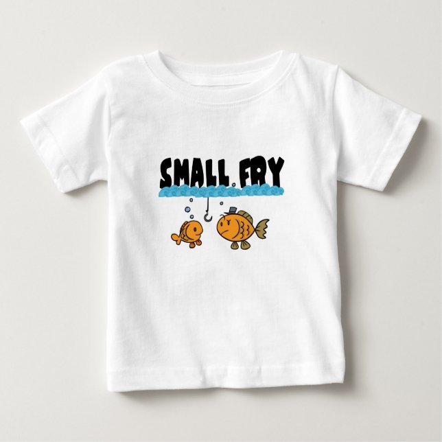 Camiseta Para Bebê Pesca de fritinho (Frente)