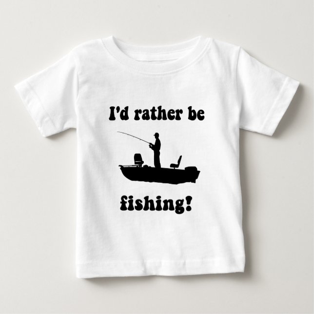 Camiseta Para Bebê Pesca engraçada (Frente)