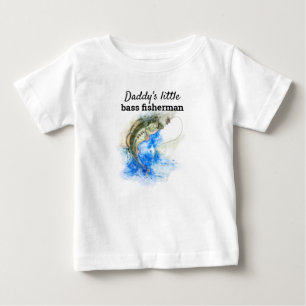 Camiseta Para Bebê Pescador De Baixo De Daddys