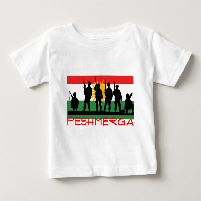 Camiseta Para Bebê Peshmergas (Frente)