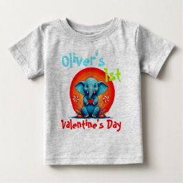 Camiseta Para Bebê Pessoal Meus PRIMEIROS Namorados Bebê Elefante Tod
