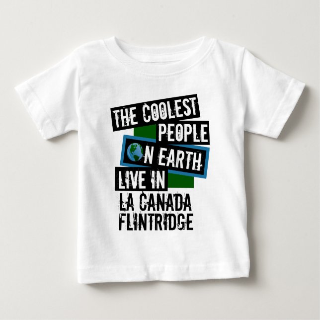 Camiseta Para Bebê Pessoas mais frias da Terra em La Canada Flintridg (Frente)