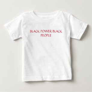 CAMISETA PARA BEBÊ PESSOAS PRETAS DE POTÊNCIA
