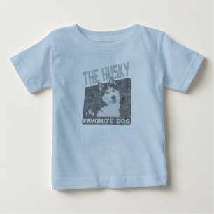 Camiseta Para Bebê Pet de Cachorro Siberiano Husky