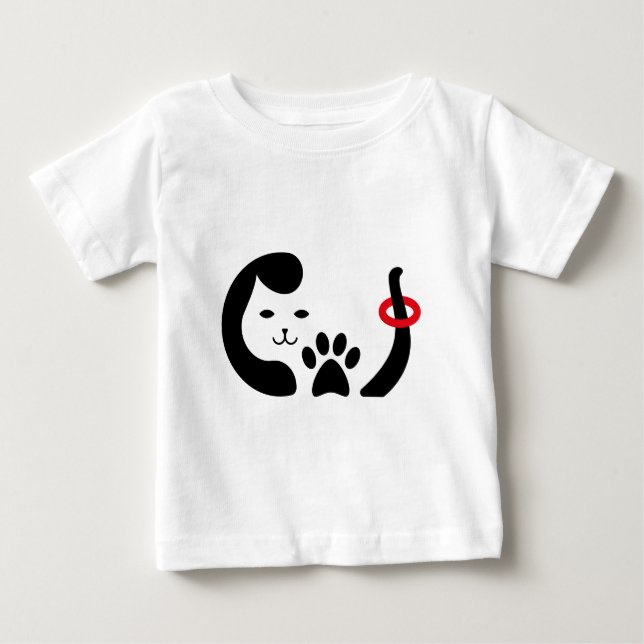 Camiseta Para Bebê Pet Lover Saqueando (Frente)