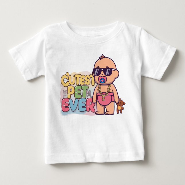 Camiseta Para Bebê Pet Mais Justo De Todos Os tempos (Frente)