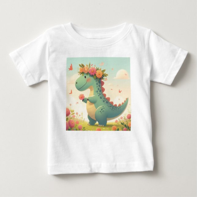 Camiseta Para Bebê Petalossauro (Nova Raça de Dinossauro) (Frente)