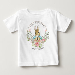 Camiseta Para Bebê "Peter o Rabbit Birthday Boy"