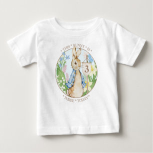 Camiseta Para Bebê "Peter o Rabbit Birthday Boy"