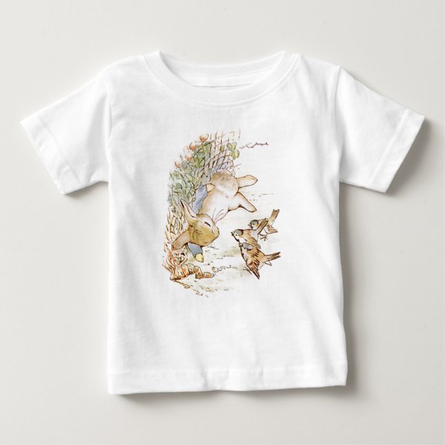 Camiseta Para Bebê Peter Rabbit (Frente)