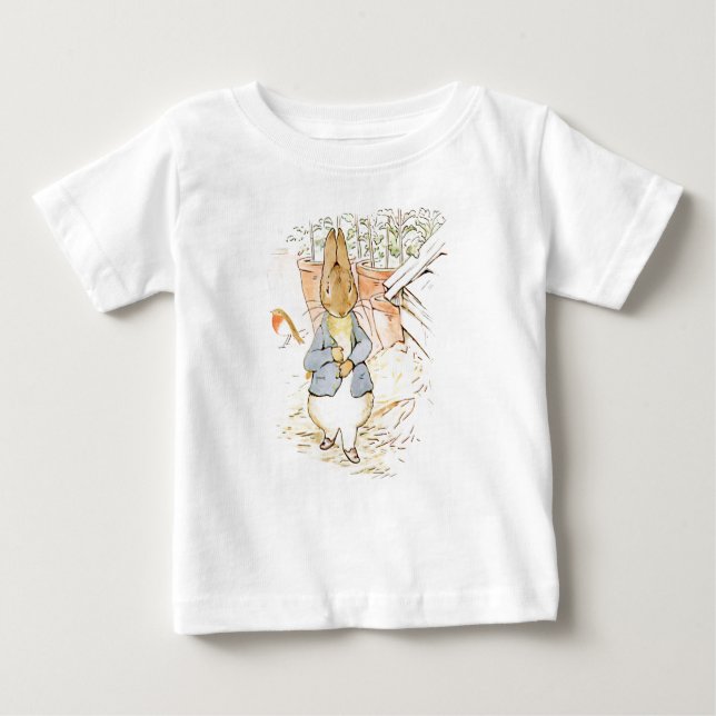 Camiseta Para Bebê Peter Rabbit (Frente)