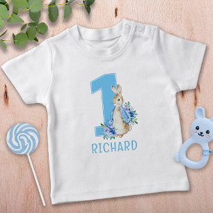 Camiseta Para Bebê Peter Rabbit Baby Boy Primeiro Aniversário Bebê T-