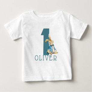 Camiseta Para Bebê Peter Rabbit Boy Primeiro Aniversário