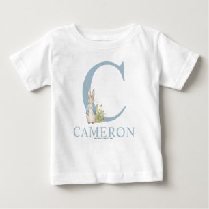 Camiseta Para Bebê Peter Rabbit C é para
