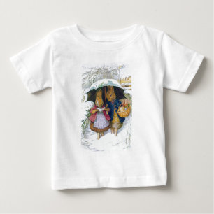 Camiseta Para Bebê Peter Rabbit (guarda-chuva)