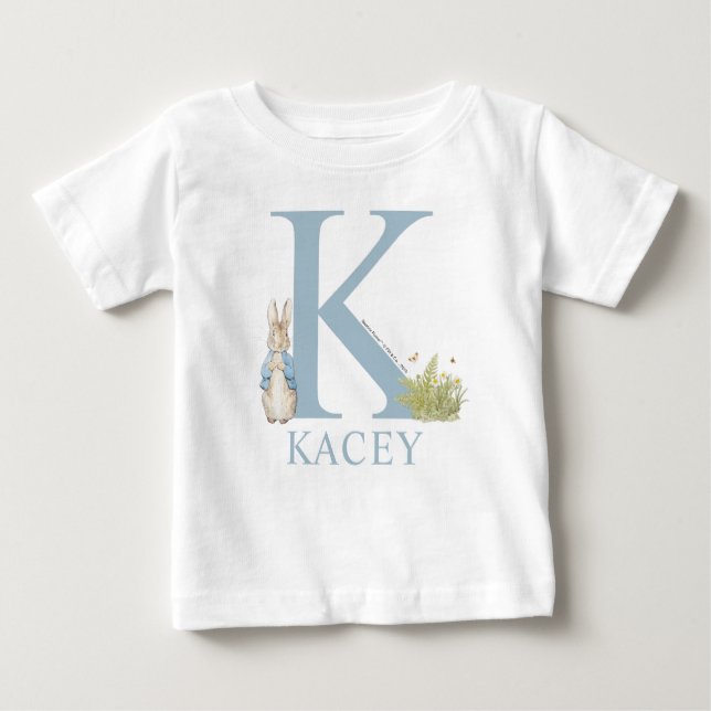 Camiseta Para Bebê Peter Rabbit| K é para (Frente)